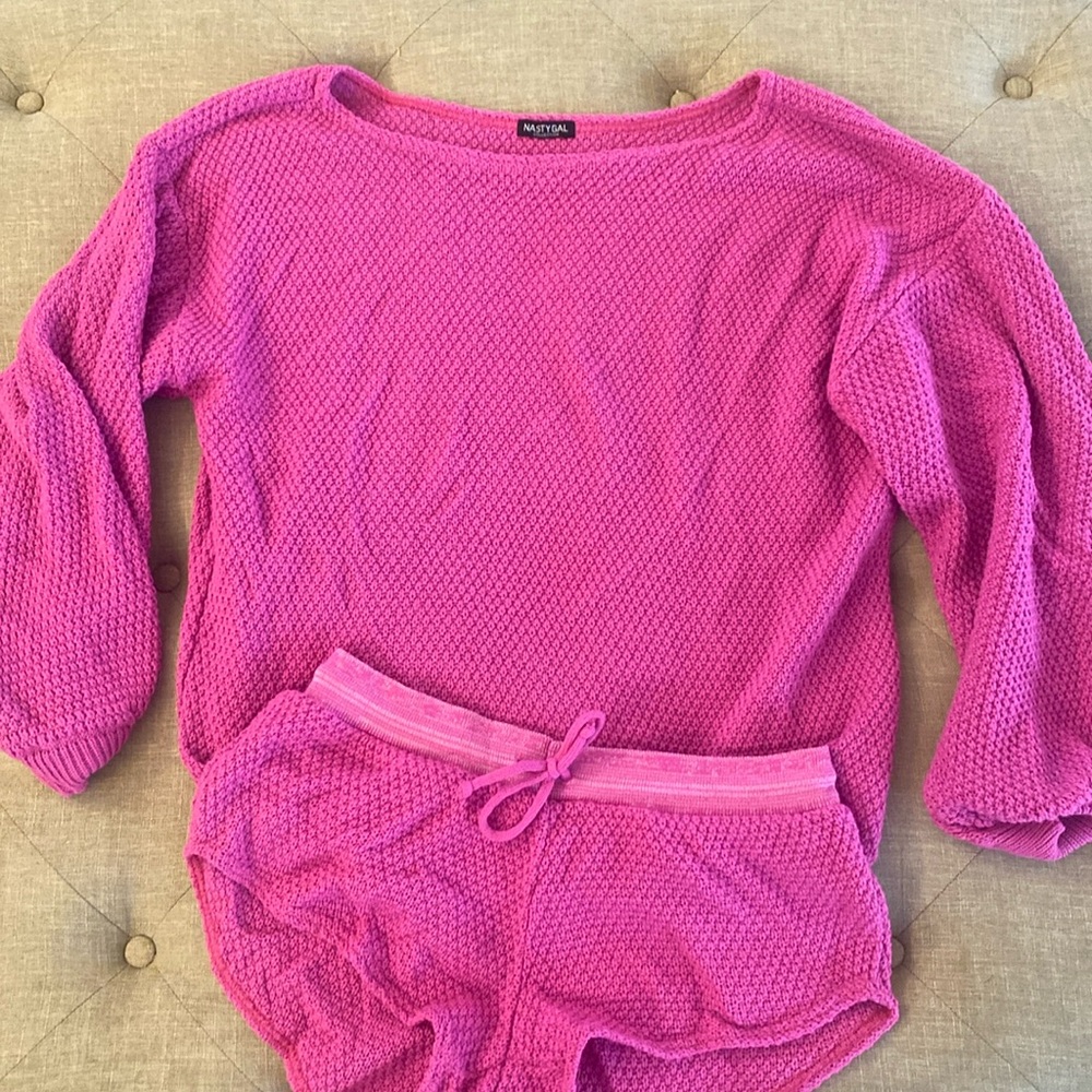 Pink Nasty gal knit set
